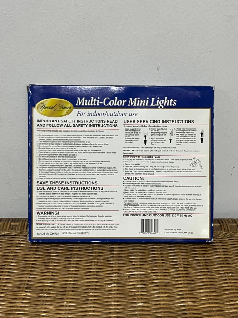 Special Time. Multi-Color Indoor/Outdoor Mini Lights.  100 lights.  32 Ft.